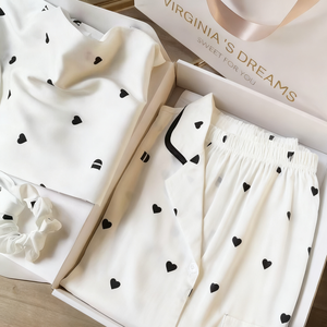 Pijamas <span class=keywords><strong>de</strong></span> <span class=keywords><strong>Seda</strong></span> <span class=keywords><strong>de</strong></span> Hielo para <span class=keywords><strong>Mujer</strong></span>, Primavera y Otoño, Manga Larga, Estilo Francés Minimalista, Conjunto <span class=keywords><strong>de</strong></span> Ropa para Dormir Cómoda - Product Image 1