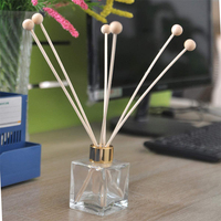Newell Porte-clés Aroma Diffucer Boule En Bois Naturel 3Mm Bundle Flexible 40Cm Vide Reed Diffuseur Bouteille Avec Grand Bâton De Rotin