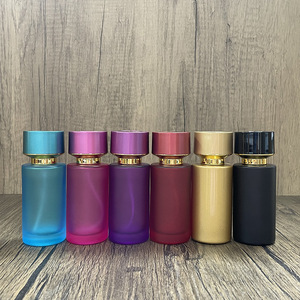 Custom Color Hot Sale Large Capacity Perfume <b>Bottle</b> Luxury Clear 50ml Round Glass Perfume <b>Bottle</b> with Gold Spray Cap - Product Image 5