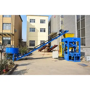 Lonta QTJ4-24 Máy Móc Vật Liệu Xây Dựng Tự Động Quy Mô Nhỏ Máy Làm Gạch Xi Măng Lồng Vào Nhau