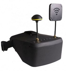 Lunettes FPV <span class=keywords><strong>VR</strong></span> AR 5.8G au design élégant EV800D <span class=keywords><strong>avec</strong></span> DVR, double antenne, <span class=keywords><strong>casque</strong></span>, batterie et récepteur pour <span class=keywords><strong>drone</strong></span> de course RC UAV - Product Image 1