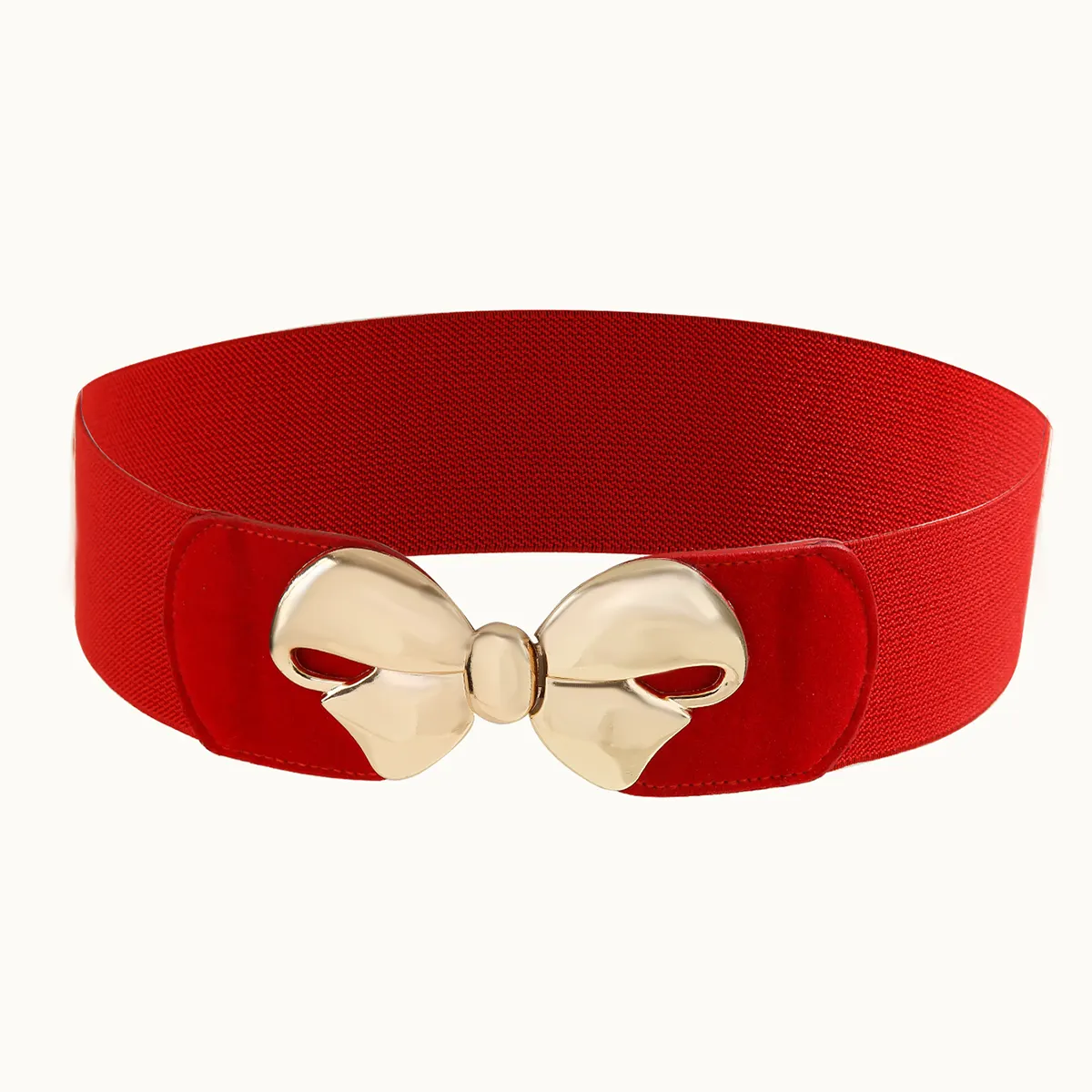 Nouveau gros robe ceinture élastique taille large ceinture femme rouge pour les femmes