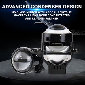 Lente de Proyector Bi-LED Súper Brillante de 3.0 Pulgadas, Modelo K114, Luz Alta y Baja, 6500k, IP68 Impermeable, 12V, 6000 Lúmenes, Bombillas para Faros Delanteros de Automóvil - Product Image 6