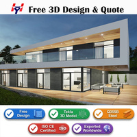 Casa Prefabricada de Lujo con Estructura de Acero y Planos Flexibles para Desarrolladores, Contratistas y Proyectos de Viviendas Premium