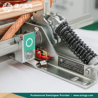 Couteau de mise à la terre 12 kV, distance entre phases 275 mm, 31,5 kA, interrupteur de mise à la terre motorisé pour appareillage haute tension intérieur