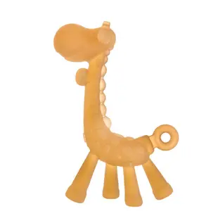 BPA Free Baby Silicone Giraffe Teether Toy For Teeth Infant Chew Toy Teether For Kids Baby Teether Manufacturer