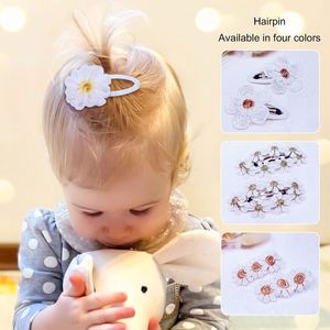Diadema con Clip para Niñas, Estilo Dulce, con Margaritas Bordadas, Pasador de Pelo de Encaje, Accesorios para el Cabello de Princesa, Regalo, Marca LX - Product Image 4