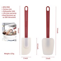 Set Spatula Silikon untuk Memanggang, Pengoles Krim, Pengikis Kue, Aplikator Selai, Tahan Air, Aman untuk Makanan, Aman untuk Mesin Cuci Piring