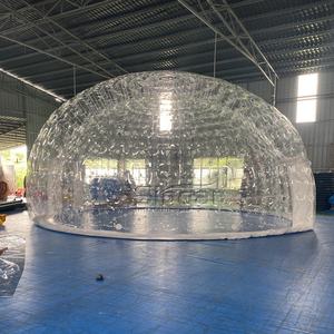 Dôme à bulles gonflable transparent de luxe en PVC avec pompe à air électrique, couleurs et tailles personnalisables, 10m pour la publicité - Product Image 5