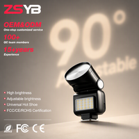 Mini caméra HI06 avec réglage de l'angle à 90°, flash numérique pour studio photo, flash universel pour appareil photo, flash Speedlite pour appareils photo