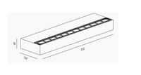 Lumière de lavage de mur led extérieure montée en surface étanche ip65 hôtel led lumière de projection de mur Led Wall Washer