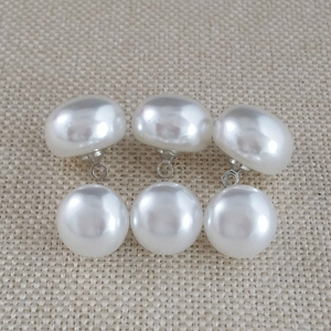 Thực tế ABS ngọc trai Shank nút nấm nửa Bóng cap thiết kế hình bầu dục chất lượng cao Loại sản phẩm - Product Image 6