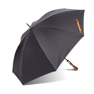 Manico in legno bastone da lavoro di fascia alta ombrello pioggia e sole uso elegante ombrello lungo Design personalizzato fornitura di fabbrica - Product Image 1