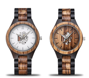 Orologio in Legno Naturale <span class=keywords><strong>per</strong></span> Uomo e Donna con Cronometro, Fatto a Mano, Movimento <span class=keywords><strong>al</strong></span> <span class=keywords><strong>Quarzo</strong></span> Giapponese, Orologio <span class=keywords><strong>da</strong></span> <span class=keywords><strong>Polso</strong></span> in Legno Personalizzabile con Supporto <span class=keywords><strong>per</strong></span> Logo Personalizzato - Product Image 2