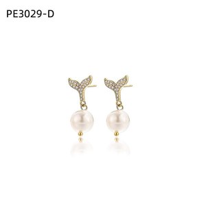 Pendientes de Moda DE PERLAS PE3029 para Mujer, Joyería de Alta Calidad - Product Image 2