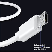 Câble de données à micro-interface 2A 0.3m pour téléphone Android, casque BT et câble de charge d'alimentation mobile avec machine pour imprimantes