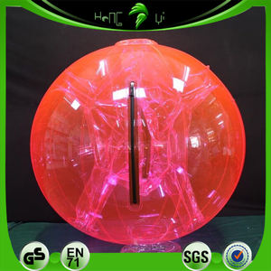 Hongyi juguete personalizado inflable transparente <span class=keywords><strong>Rosa</strong></span> bola traje Bondage PVC inflable claro bola traje para la diversión - Product Image 6