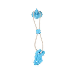 Jouet à mâcher pour chien avec ventouse pour le nettoyage des dents, pour petits chiens, pour un jeu amusant et une activité physique, jouet pour animaux de compagnie avec poignée en corde - Product Image 5