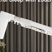 Moteur de rideau intelligent MP82 en aluminium, petit format compact, 25 dB, silencieux, démarrage et arrêt progressifs, WiFi, Zigbee, Tuya, écologique, haute qualité