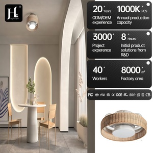 Coastal Style <b>Ceiling</b> Fan <b>Light</b> LED Warm White Surface Mounted Plastic Body 2700K for Living Room - Product Image 3