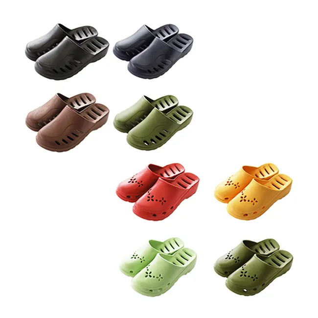 Light weight comfortable soft feeling water-permeable bathroom non slip slippers for ladies home