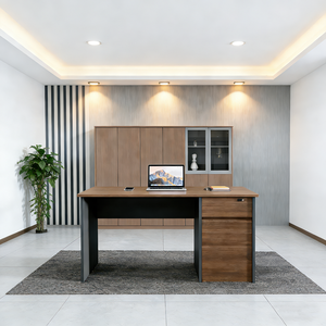 Piccola Scrivania Moderna in Legno con Cassetto, Tavolo Compatto per Computer da Studio per Camera da Letto Studenti - Product Image 4