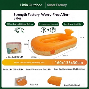 สระว่ายน้ำเป่าลมแบบพกพาพร้อมส่ง วัสดุ PVC หนาพิเศษ เป็นมิตรกับสิ่งแวดล้อม สระเด็กเล่น สระบอลมหาสมุทร ผลิตจากเมืองเจียงเหมิน - Product Image 2