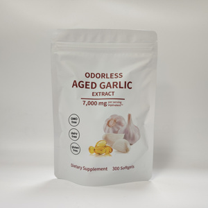 Odorless Aged Garlic Extract Softgels Dietary <b>Supplement</b> 7000 mg per Serving 300 Count GMO Free Dairy Free Gluten Free - Product Image 3
