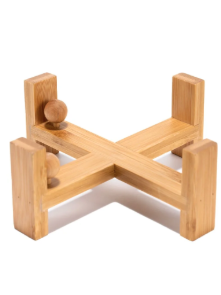 Ergonomic Slanted <b>Dog</b> <b>Bowl</b> <b>Stand</b> (Hardwood) - Product Image 5