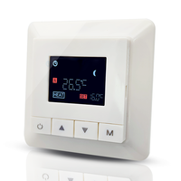 Termostato Inteligente WIFI Telin para Calefacción por Suelo Radiante, Control por Aplicación TUYA, Moderno para Apartamentos, Temperatura Ambiente Digital