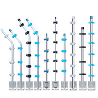Aksesoris Pagar Elektronik Tiang Penyangga Bentuk L dari Paduan Aluminium - Kit Pagar Elektronik Pulse (Model TT)