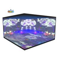 360도 벽면 인터랙티브 3D 홀로그램 프로젝션 라이트 디스플레이 메탈형 가정용 트램펄린 파크 교육용