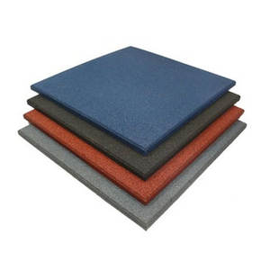 بلاط مطاطي عالي الجودة وصالات رياضية مطاطية مع حبيبات EPDM متعددة الألوان وجزيئات SBR للصالات الرياضية والملاعب الداخلية والخارجية - Product Image 1