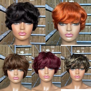 Perruque en cheveux humains bouclés brésiliens 12A, cuticules alignées, pour femmes - Densité 180%, sans trame - Product Image 2