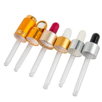 Offre Spéciale compte-gouttes poussoir compte-gouttes à bouton-poussoir de 18mm avec pipette de transfert de pipette en verre