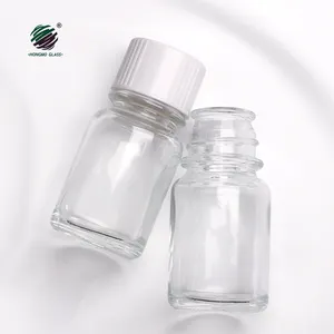 Wholesale Cheap Price Screw Cap Shaped Like A Very Lovely Transparent 30ml Glass Clear Bottle Skincare Cosmetics Packaging