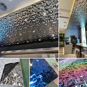 ステンレス鋼プレスプレート装飾ラミネート用201 304水リップルスタンピングプレス色ステンレス鋼シート - Product Image 6