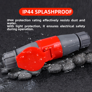 Công nghiệp ổ cắm và cắm 16A splitter 4 pin 230V điện IP44 bảng điều chỉnh điện Nam Nữ Coupler Ổ Cắm Công Nghiệp - Product Image 5