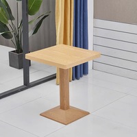 Tables basses carrées modernes de luxe pour café, en bois, pour les cafés à service rapide