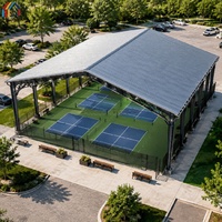 Solución de Construcción de Cancha de Pickleball para Gimnasio Deportivo Interior con Estructura de Acero Prefabricada