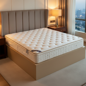 Matelas hybride à compression en latex, mobilier de chambre, mousse à mémoire de forme, ressorts ensachés, taille double/queen, matelas pour hôtel en boîte - Product Image 2