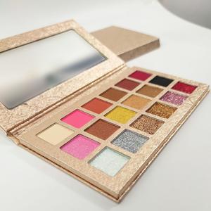 Maquillage en gros Palette d'ombres <span class=keywords><strong>à</strong></span> paupières 18 couleurs Mat <span class=keywords><strong>Nacré</strong></span> Brillant <span class=keywords><strong>Fard</strong></span> <span class=keywords><strong>à</strong></span> paupières de couleur longue durée imperméable de haute qualité - Product Image 4