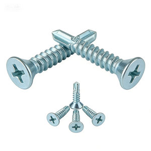 Tornillos Autoperforantes <span class=keywords><strong>de</strong></span> Cabeza Avellanada, Recubiertos <span class=keywords><strong>de</strong></span> Zinc, Azul Blanco, para Materiales <span class=keywords><strong>de</strong></span> Construcción - Product Image 3