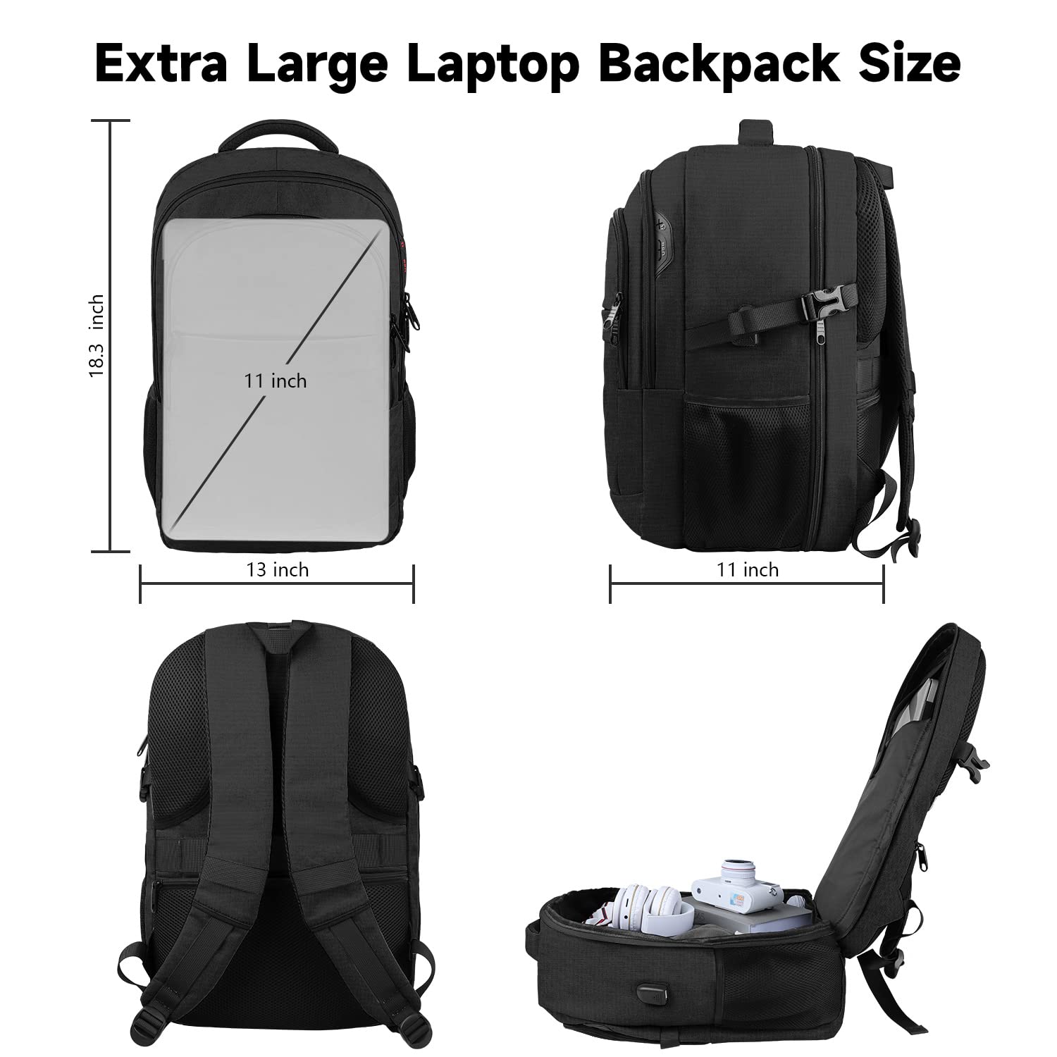 Lapsouno Durable Design Extra Sturdy TSA Friendly 17 Inch Laptop Bag Large  Carry-On Backpack Travel Backpack with USB Port| Alibaba.com