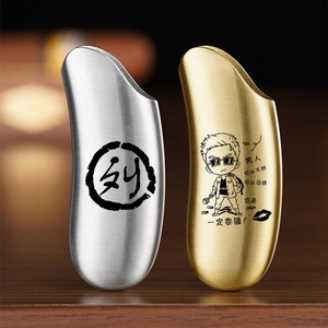 Étui de protection incurvé de qualité supérieure, plaqué or et argent, pour <span class=keywords><strong>briquet</strong></span> <span class=keywords><strong>BIC</strong></span> pleine taille J6 - Product Image 4