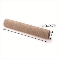Griffoir pour chat écologique en corde de papier – Hauteur 50 cm, taille personnalisée (diamètre 6-12 cm), style simple/classique/minimaliste