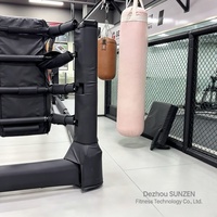 Ring de boxe pliable de qualité supérieure avec cadre galvanisé, commande en gros, prix d'usine