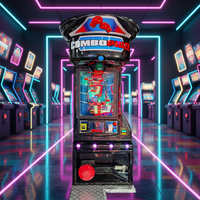 Nouveaux modèles personnalisables en acier inoxydable, borne d'arcade de boxe électronique à monnayeur universel 1 joueur, version anglaise 110-240V