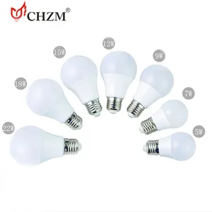 超高品質E27/b22 A60 7w 9w 12w 15w 18w 24w AC85-265Vアルミニウム形状LED電球ライトランプ