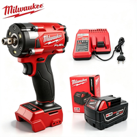 Clé à chocs sans fil Milwaukee FUEl 18V 1/2 pouce, couple élevé 300 Nm, kit de clé à chocs sans balais pour réparation domestique